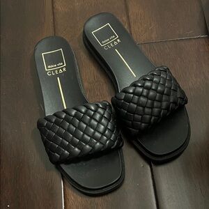 Dolce Vita Black Braided Sandals